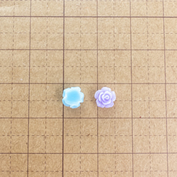 ＊30個入り＊ 樹脂カボション 薔薇 ローズ 6.5mm MIXカラー ネイルやシェーカーなどに et117 5枚目の画像