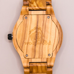 木製腕時計 UKA OLIVE 腕時計 木の時計 オリーブ 6枚目の画像