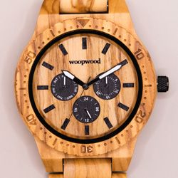 木製腕時計 UKA OLIVE 腕時計 木の時計 オリーブ 7枚目の画像