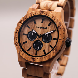木製腕時計 UKA OLIVE 腕時計 木の時計 オリーブ クリスマス 4枚目の画像