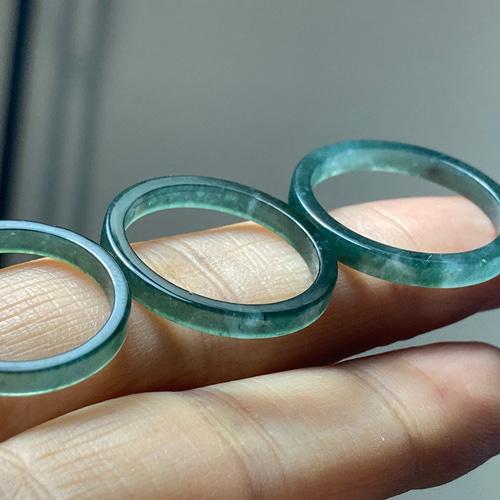 L220 氷糯種 青緑色 細身 10.5号 15.5号 19.5号 天然 グアテマラ産 A貨