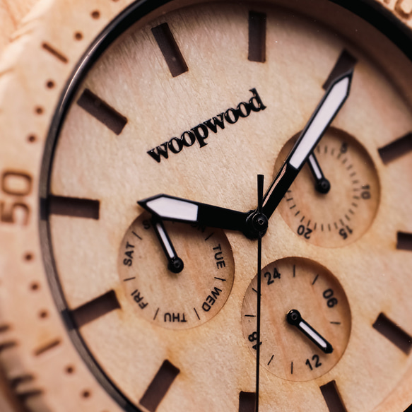 木製腕時計 UKA KAEDE 腕時計 木の時計 カエデ　贈り物におすすめ 4枚目の画像