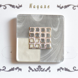 Nagare≪□brooch≫-white- 1枚目の画像