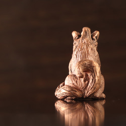 ピンクの妖怪 山の主 犬神　 （659-728/純銅製） 4枚目の画像
