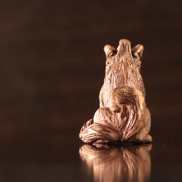 ピンクの妖怪 山の主 犬神　 （659-728/純銅製） 4枚目の画像