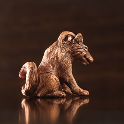 ピンクの妖怪 山の主 犬神　 （659-728/純銅製） 3枚目の画像