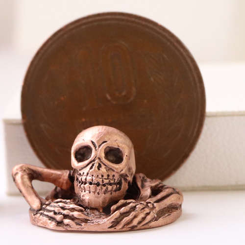 ピンクの妖怪 がしゃどくろネックレス （659-778/純銅製） ネックレス