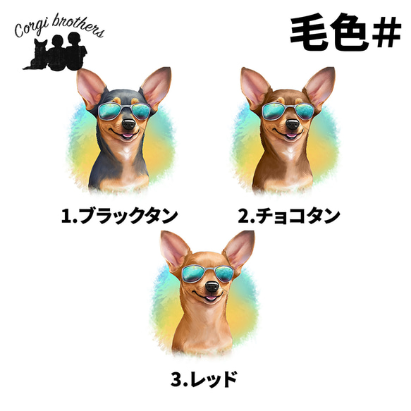 【 グラサン ミニチュアピンシャー 】  キャニスター　保存容器　お家用　プレゼント　犬　ペット　うちの子　犬グッズ 4枚目の画像