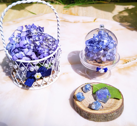 紫陽花の猫時計、プチパフェセット  夏の福袋 4枚目の画像