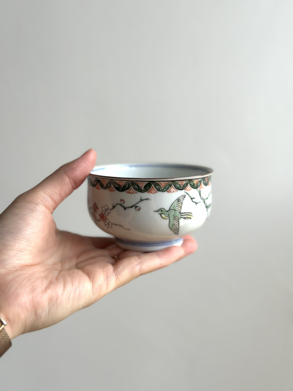 【京焼・清水焼】京都　水野春陽窯　上絵　梅とウグイス　汲み出し　小鉢　湯呑み 人気・おすすめ｜使いやすい・旅行におすすめ 品質保証 全国発送 正規品・日本国内発送・安心保証付き