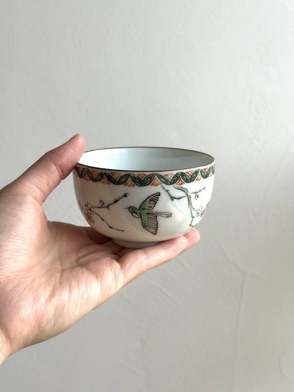 【京焼・清水焼】京都　水野春陽窯　上絵　梅とウグイス　汲み出し　小鉢　湯呑み 人気・おすすめ｜使いやすい・旅行におすすめ 品質保証 全国発送 正規品・日本国内発送・安心保証付き