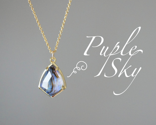 ◇1点もの◇】14kgf 「紫風」アバロンシェル×クリスタルAAA ロング