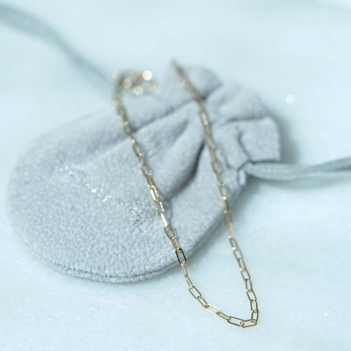 送料無料】K18 クリップチェーン ブレスレット 幅1.6mm ブレスレット