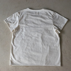 4way レイヤードT〔綿100%〕水面のようなさりげない透け感 minamoTシャツ [white] 11枚目の画像