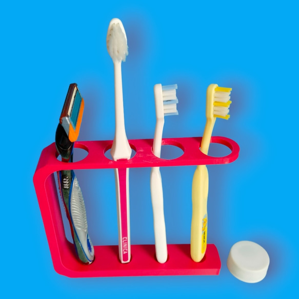 スリムでシンプル、お手入れ簡単な歯ブラシホルダー ブラシスタンド