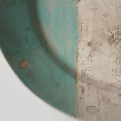 楕円皿　大　ブルー×グリーン　 4枚目の画像