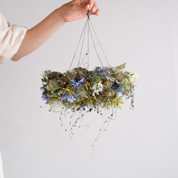 アイスグリーンの爽やかな紫陽花フライングリース