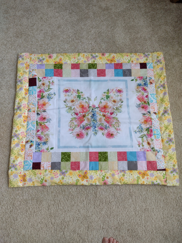 カラフルパッチワークひざ掛け