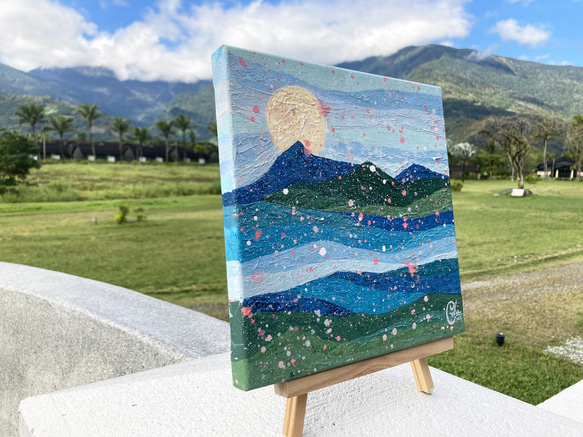 山脈繪畫 《走向群山1》 mountain painting " Head To The Mountains 1" 第9張的照片