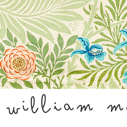 ウィリアムモリス Larkspur / アートポスター William Morris 縦長 グリーン ブルー 花 4枚目の画像