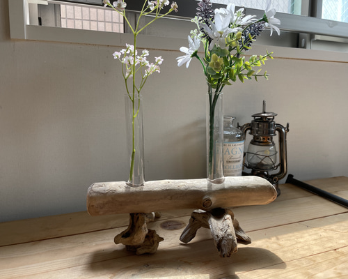 流木手作り花器 流岸木 天然木 一品物 流木流木枝のオブジェ drift woods インテリア 一輪挿し・花瓶・花器