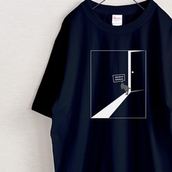 ハラペコ恐竜　Tシャツ（ネイビー） 1枚目の画像