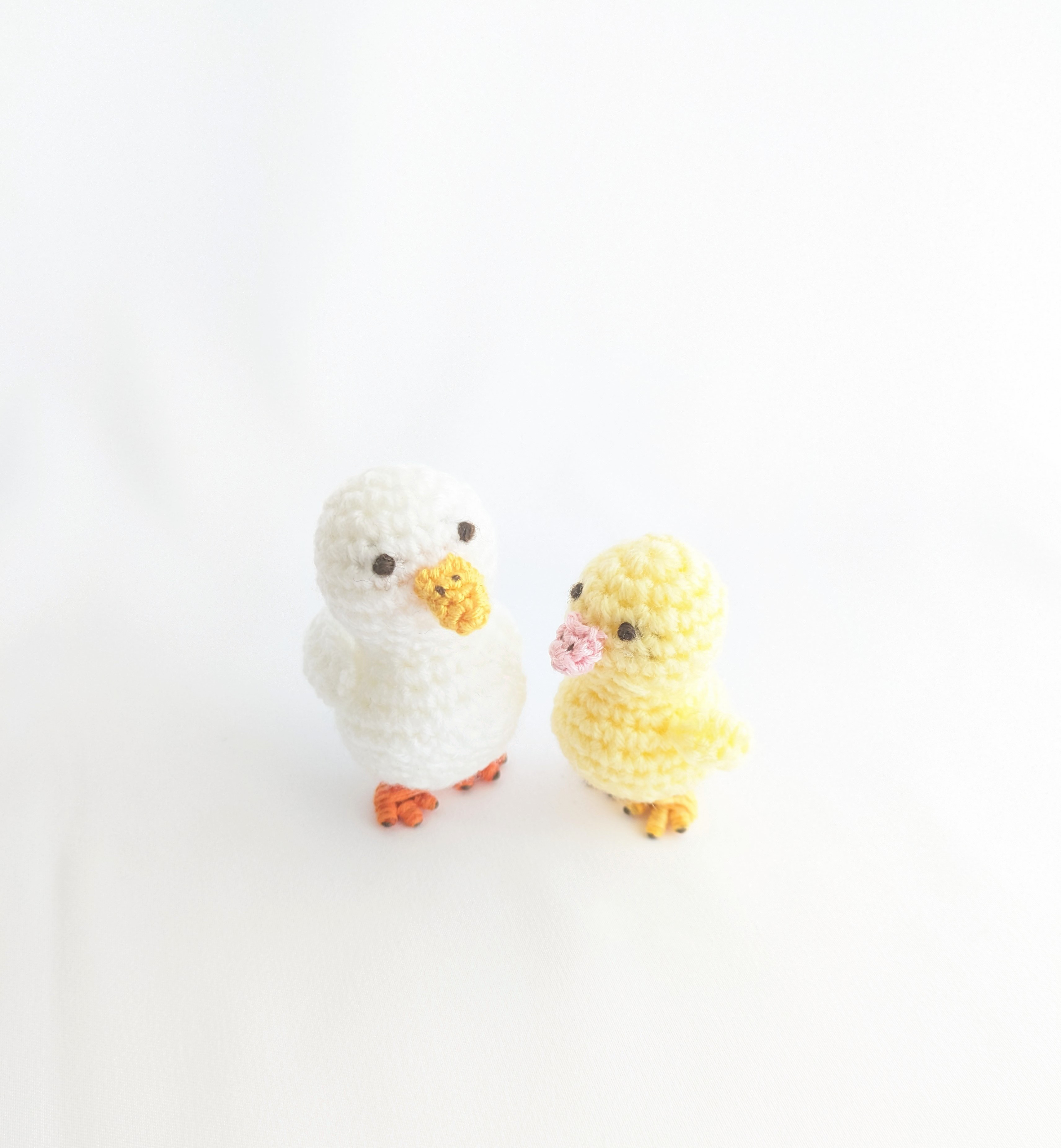 あみぐるみ　アヒル　カエルさん　【受注製作になります】 あみぐるみ アヒル カエルさん 【受注製作になります】