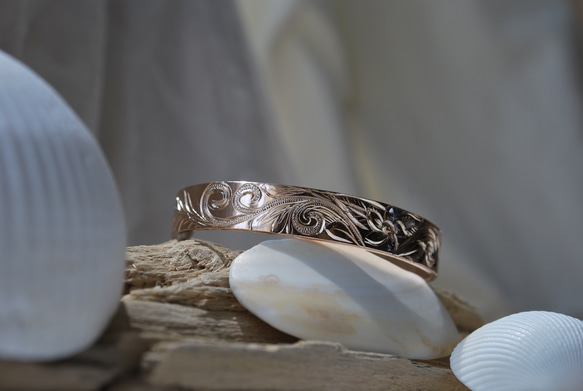 手彫り Rose Silver Bangle【バングル】茅ヶ崎ジュエリー09 12枚目の画像