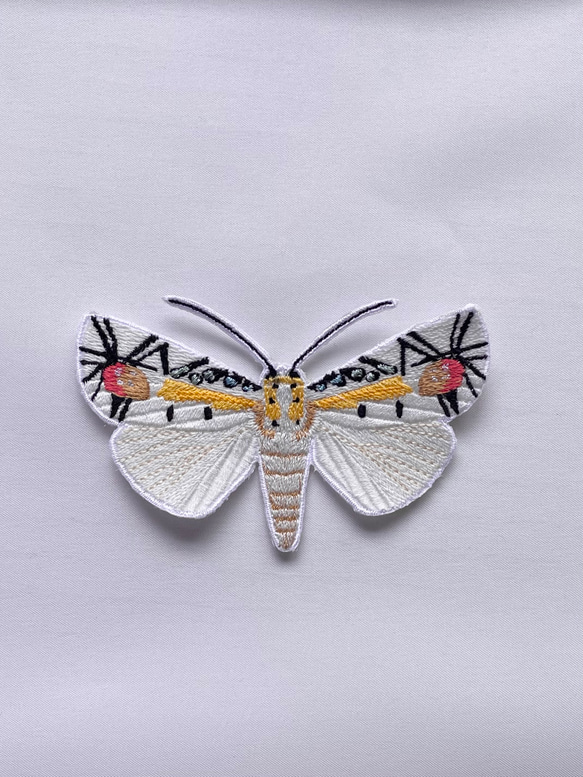 【ワッペン】Moth（蛾）シリーズ　タナバタユカタヤガ 1枚目の画像