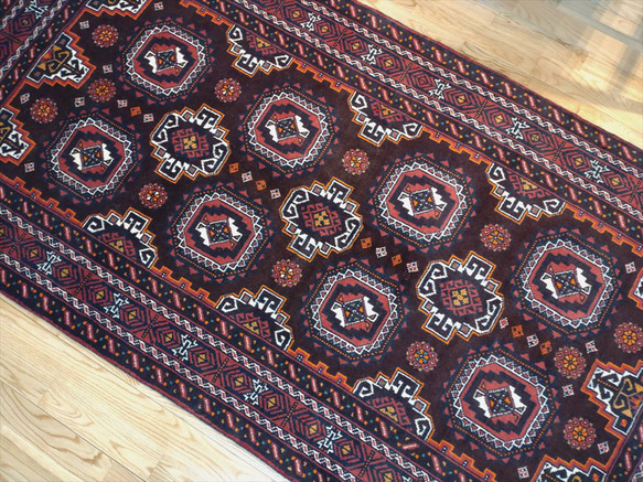 【部落地毯展】波斯地毯俾路支客廳188x100cm PS602G 第7張的照片