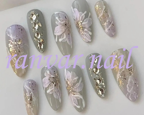 ネイルチップオーダー　mh_様 ネイルチップオーダー kk_様 （utata_nailのネイルデザイン[No