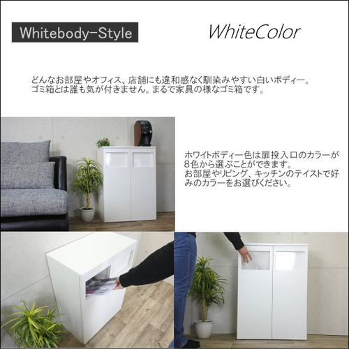 ゴミ箱 ごみ箱 おしゃれ 完成品 45リットル スリム 2連 大容量