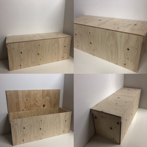 ウッドボックス ウッド ロング 無塗装 収納箱 BOX お買い得!! 新品