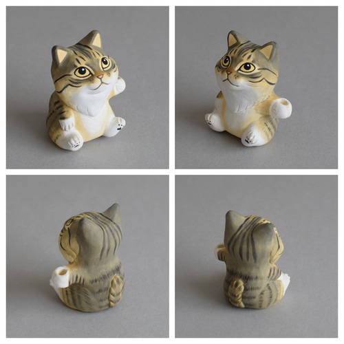 推しを応援する猫【受注制作】 その他置物 城南窯 通販 16183110