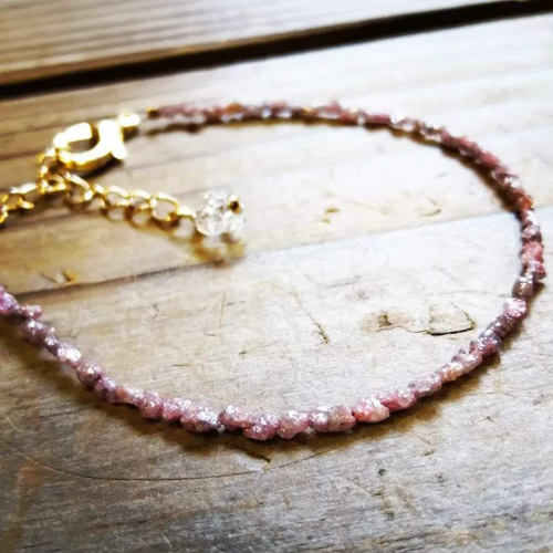 憧れ◇ピンクダイヤモンドのオールブレスレット 20000円（送料無料