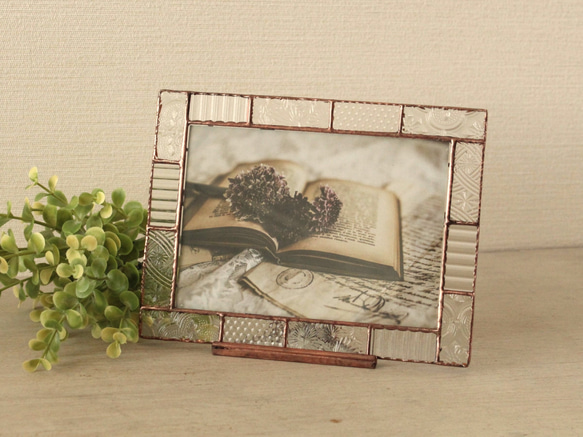 【壁掛け用／卓上用】フォトフレーム（クリア×クリア） 1枚目の画像