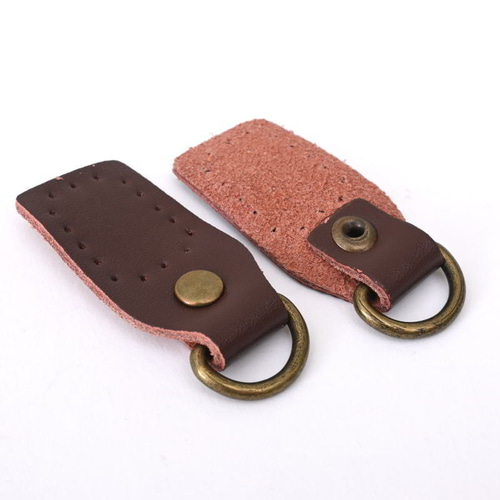 HDLC006BRN (H029) 中国 レザー 牛革 ストラップ用 Dカン