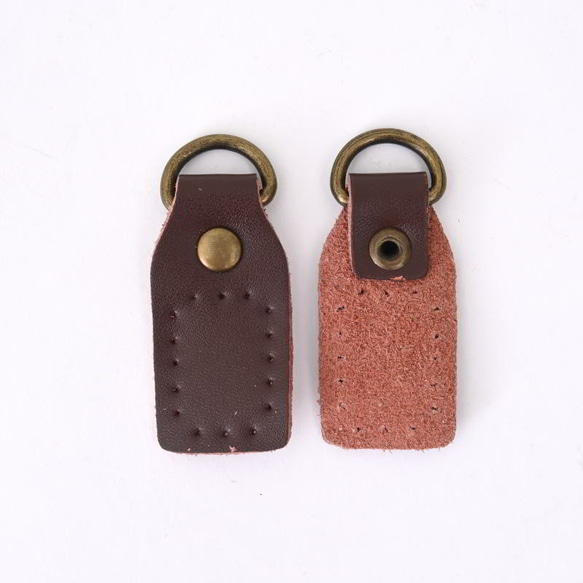 HDLC006BRN (H029) 中国 レザー 牛革 ストラップ用 Dカン