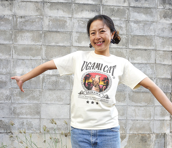 UGAMI CAT アコークロー Tシャツ 琉球ぴらす 通販 16183667｜Creema