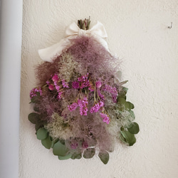 スモークツリースワッグ♡ちょっと大きめ スモークツリーのスワッグを作りました。 | LEE