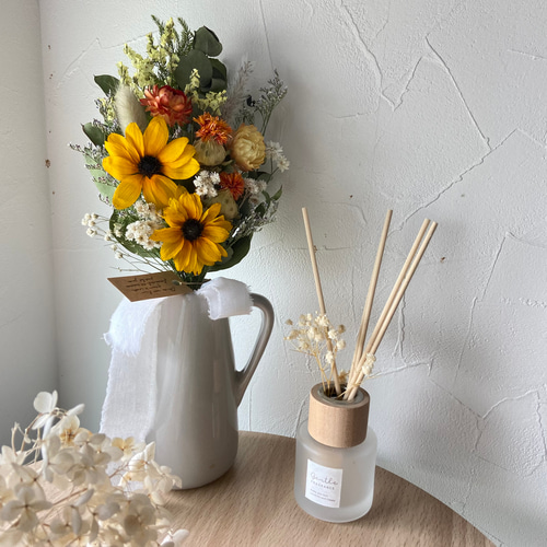 ドライフラワー 小さなひまわり ミニひまわり ドライフラワー