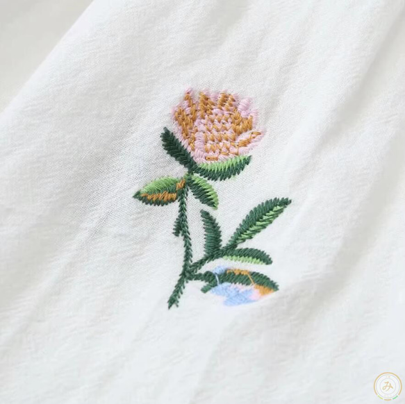 花刺繡スカート 4枚目の画像