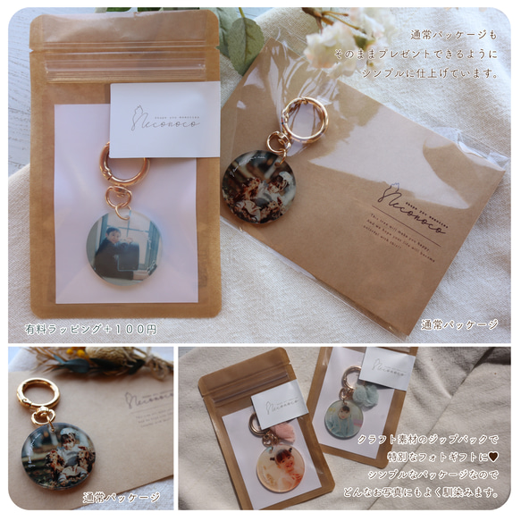 "写真で作る"　PhotoPrintCharm simple mini　窓型　【入園 入学 母の日に】[PCSMMD] 8枚目の画像