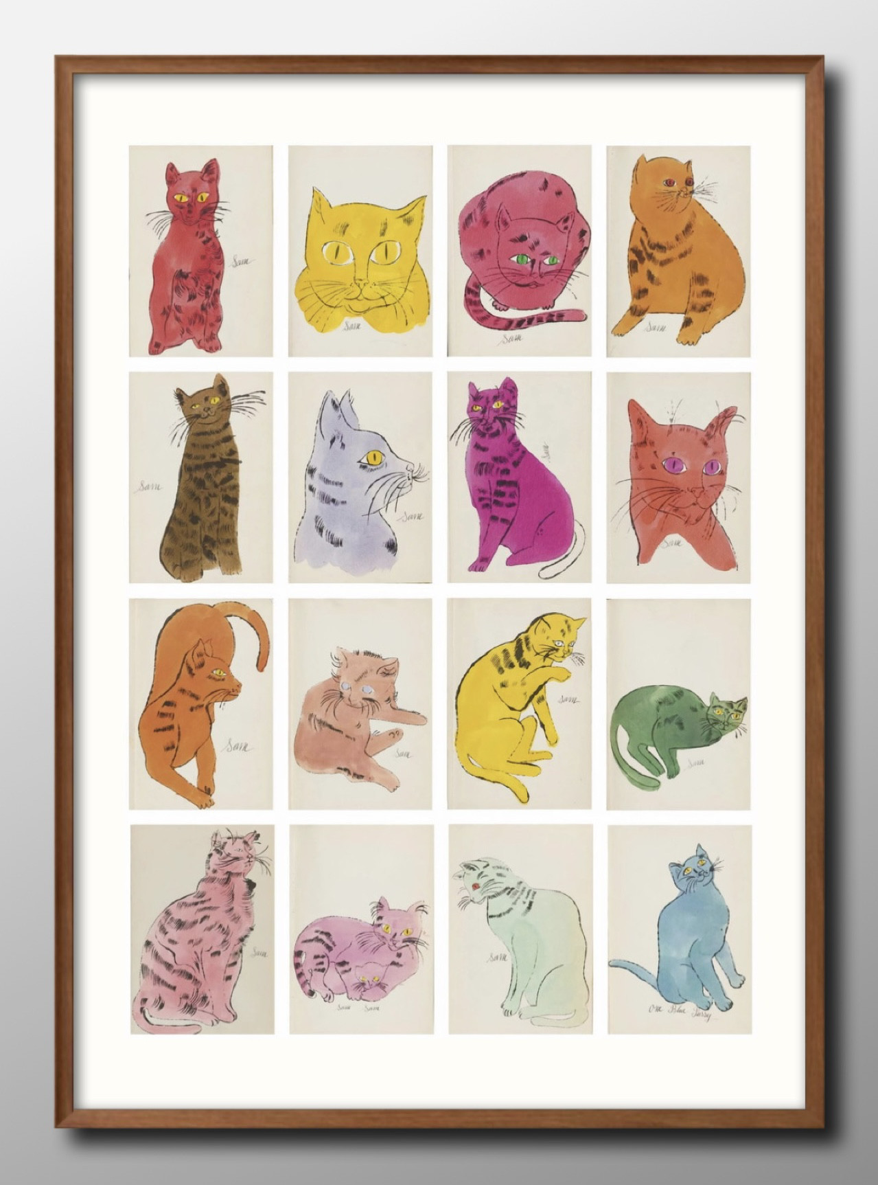 激安正規品 北欧　猫　ポスター　額 アクタスACTUS その他