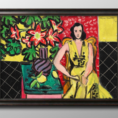 英国製【120㎝幅】大型 アンリ・マティス 絵画 アートパネル 複製画