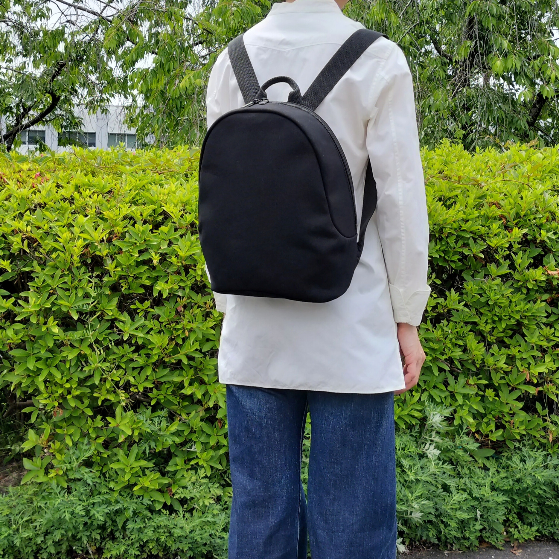 【受注生産】帆布 ミニリュック Black