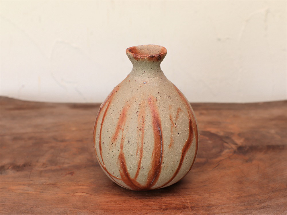 備前焼 徳利・ひだすき　t-137