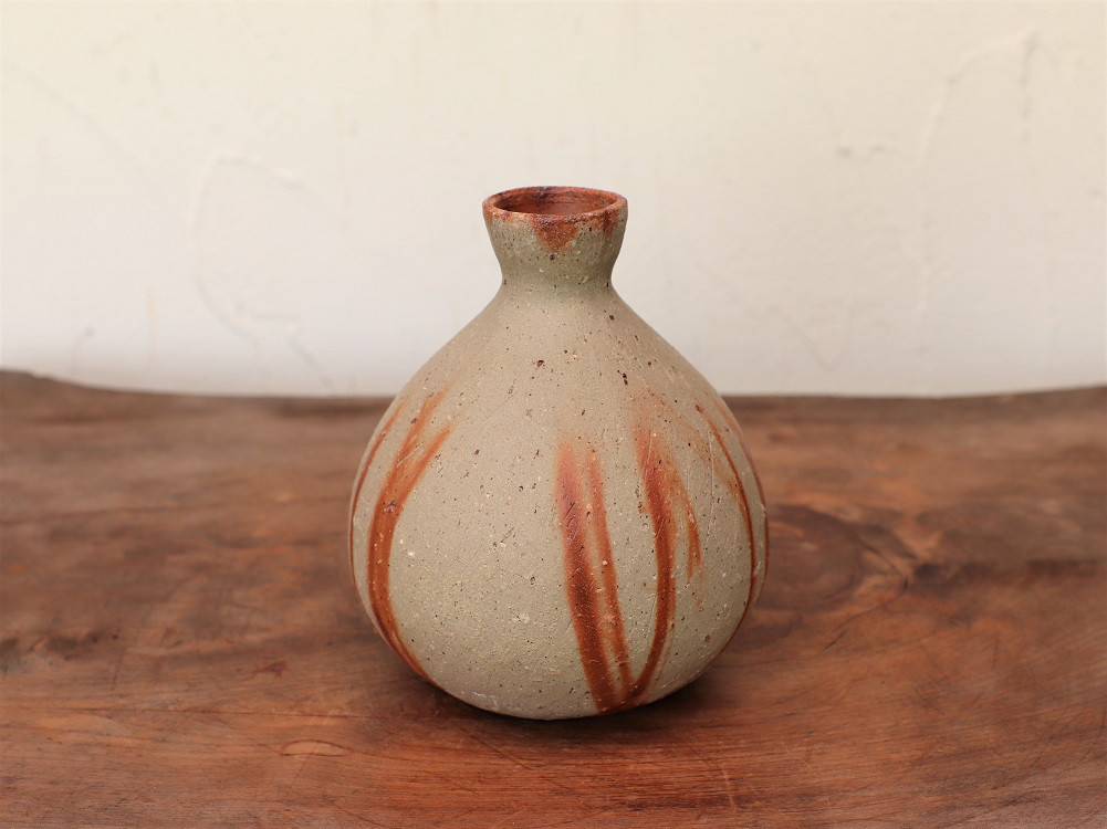 備前焼 徳利・ひだすき　t-139