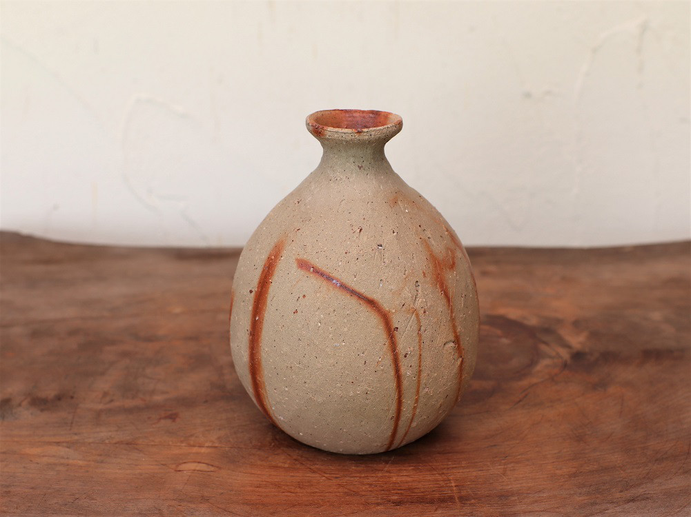 備前焼 徳利・ひだすき　t-140