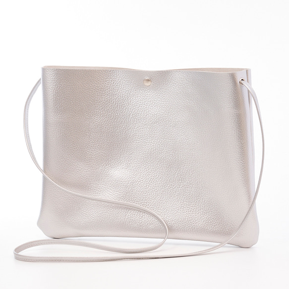 日本製 A4対応】本革シュリンクレザー サコッシュ 【ショルダー長さ  